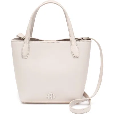 New Amsterdam Leatherworks Asher Leather Tote Bag In White