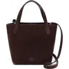 New Amsterdam Leatherworks Asher Tote Leather Crossbody Bag In Brown