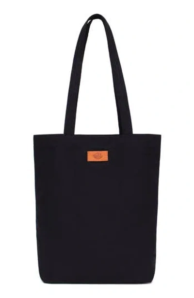 New Amsterdam Leatherworks Eden Canvas Tote Bag In Black