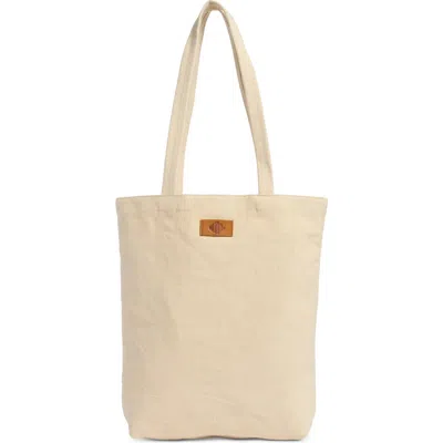 New Amsterdam Leatherworks Eden Canvas Tote Bag In Brown