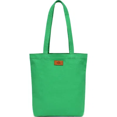 New Amsterdam Leatherworks Eden Cotton Canvas Tote In Green