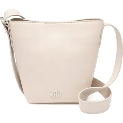 New Amsterdam Leatherworks Jayden Calfskin Leather Bucket Bag In White