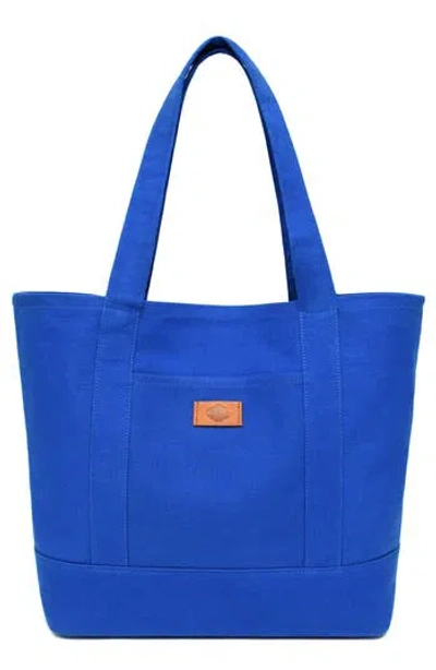New Amsterdam Leatherworks Kylee Canvas Tote In Blue