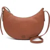New Amsterdam Leatherworks Silas Leather Crossbody Bag In Brown
