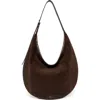 New Amsterdam Leatherworks Wyatt Oversized Leather Hobo Bag In Brown