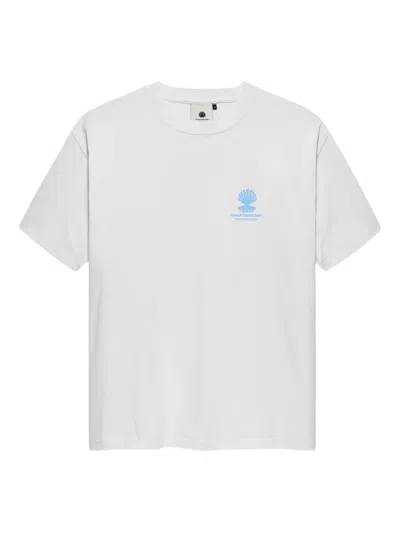 New Amsterdam Logo-print T-shirt In White