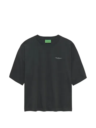 New Amsterdam Logo-embroidered Shell-motif T-shirt In Green