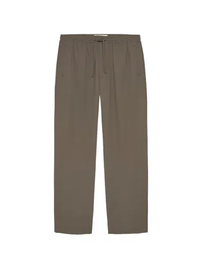 New Amsterdam Logo-patch Drawstring Trousers In Green