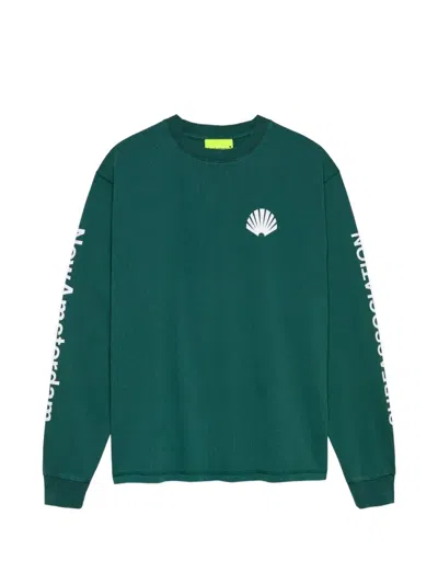 New Amsterdam Logo-print Sweater In Green
