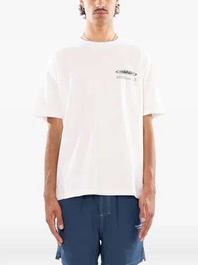 New Amsterdam Logo-print T-shirt In White