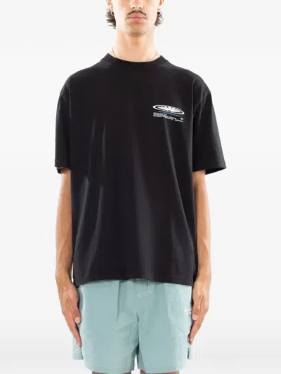 New Amsterdam Sharper Logo-print T-shirt In Black