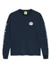 New Amsterdam Shell-print Long-sleeves Sweatshirt In Blue