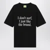 New Amsterdam Surf Association Black T-shirt With Print In Black