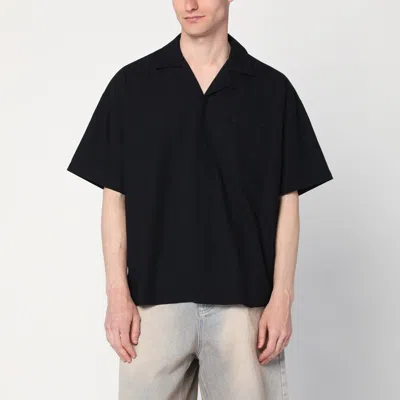 New Amsterdam Surf Association Black Wool Blend Shirt