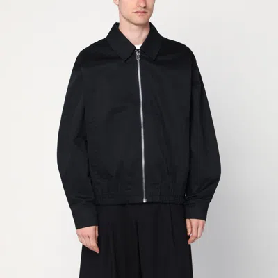 New Amsterdam Surf Association Black Zip Jacket In Cotton Blend