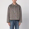 NEW AMSTERDAM SURF ASSOCIATION NEW AMSTERDAM SURF ASSOCIATION CHECKED SHIRT JACKET WITH ZIP