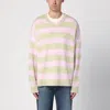 New Amsterdam Surf Association V-neck Striped Sweater