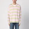 New Amsterdam Surf Association V-neck Striped Sweater In Multicolor