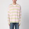 New Amsterdam Surf Association V-neck Striped Sweater In Multicolor