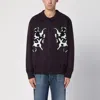 New Amsterdam Surf Association Plum Polo Cardigan With Inlay