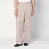 NEW AMSTERDAM SURF ASSOCIATION WIDE BEIGE COTTON TROUSERS