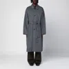New Amsterdam Surf Association Wool Blend Checked Coat In Grey