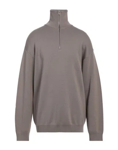 New Amsterdam Surfassociation Man Turtleneck Taupe Size Xl Wool, Acrylic In Grey