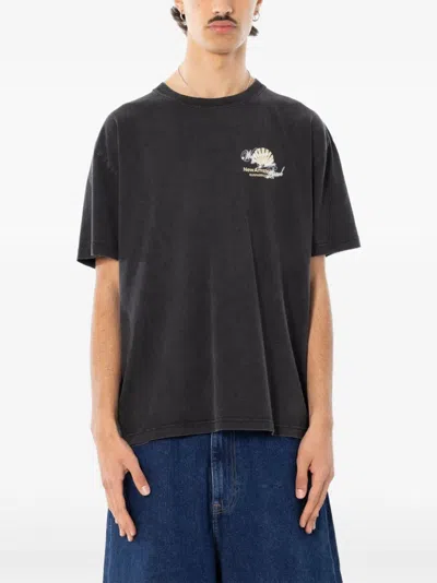 New Amsterdam Welcom To Palmbeach T-shirt In Black
