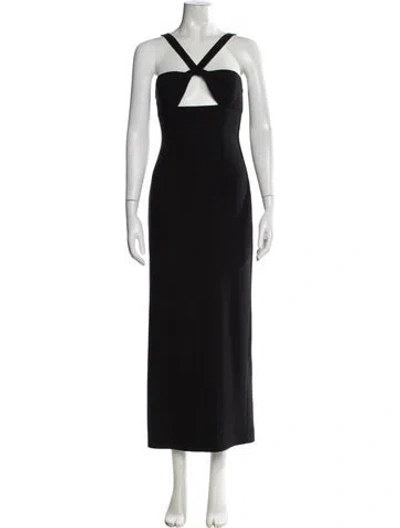 Pre-owned New Arrivals Asymmetrical Long Dress In Black