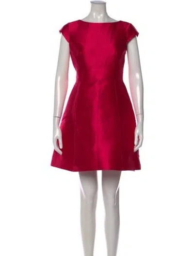 Pre-owned New Arrivals Bateau Neckline Mini Dress In Pink
