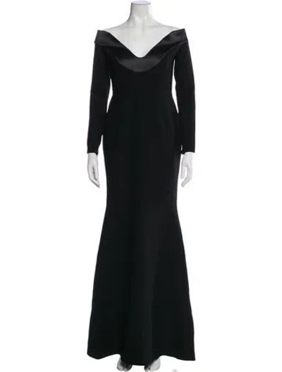 Pre-owned New Arrivals Cowl Neck Long Dress W/ Tags In Black