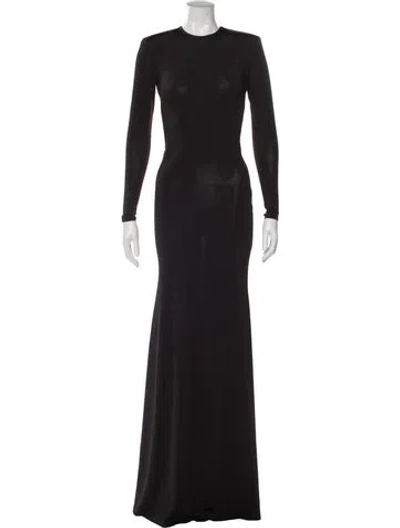 Pre-owned New Arrivals Crew Neck Long Dress In Brown
