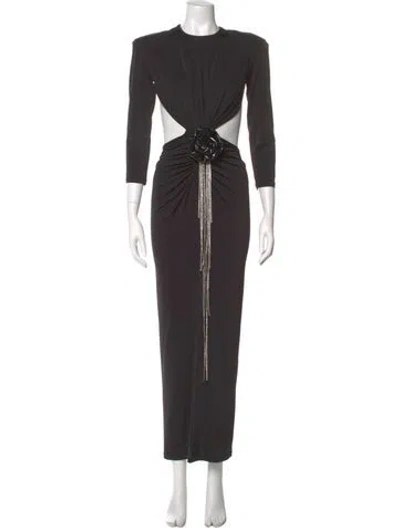 Pre-owned New Arrivals Crew Neck Long Dress W/ Tags In Gray