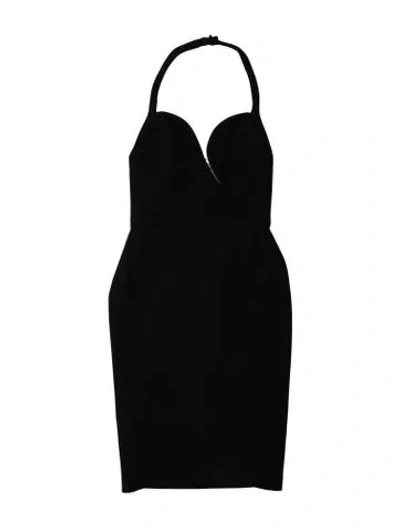 Pre-owned New Arrivals Halterneck Knee-length Dress W/ Tags In Black