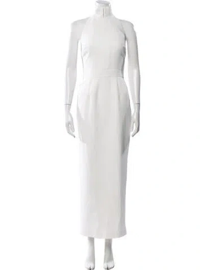 Pre-owned New Arrivals Halterneck Long Dress In White