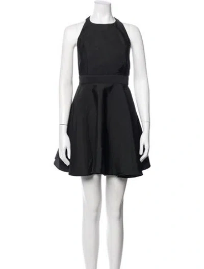 Pre-owned New Arrivals Halterneck Mini Dress In Black