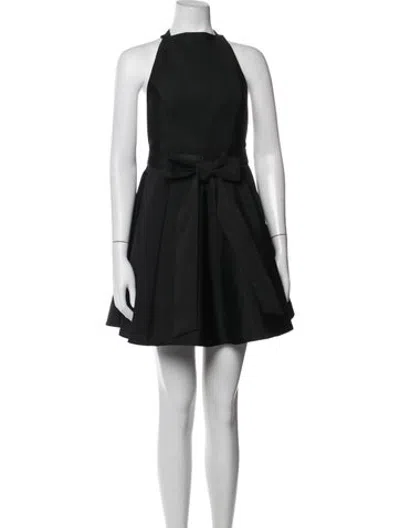 Pre-owned New Arrivals Halterneck Mini Dress In Black