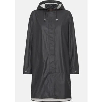 New Arrivals Ilse Jacobsen Raincoat In Dark Shadow In Black