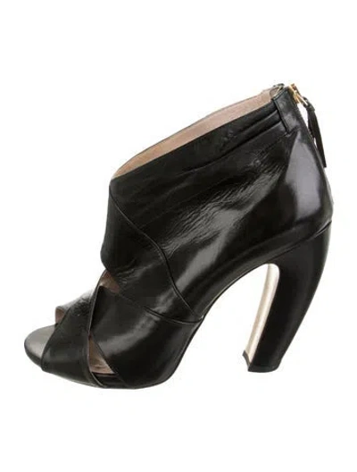 Pre-owned New Arrivals Leather Boots In Black