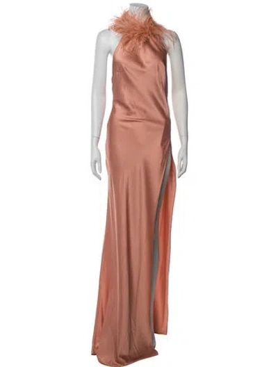 Pre-owned New Arrivals Mock Neck Long Dress W/ Tags In Pink