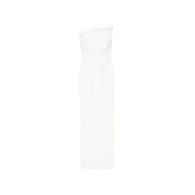 New Arrivals Off-the-shoulder Bow Detail Evening Dress In White