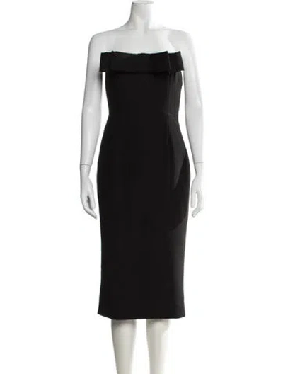 Pre-owned New Arrivals Off-the-shoulder Knee-length Dress In Black