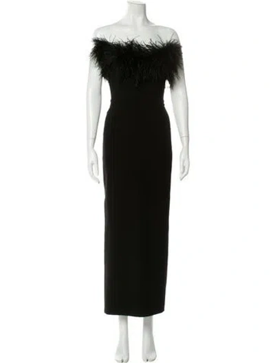 Pre-owned New Arrivals Off-the-shoulder Long Dress In Black