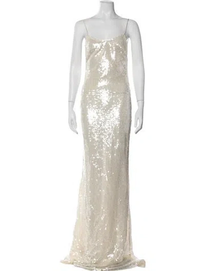 Pre-owned New Arrivals Patterned Long Dress W/ Tags In Neutral