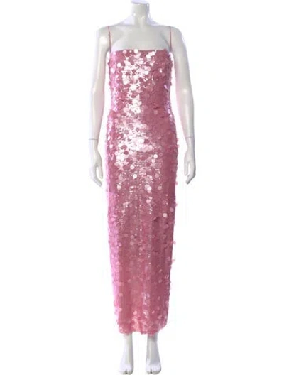 Pre-owned New Arrivals Patterned Long Dress W/ Tags In Pink