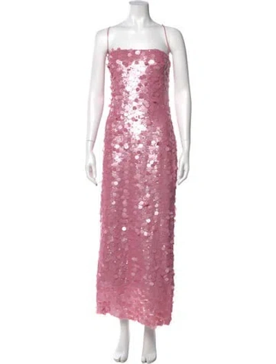 Pre-owned New Arrivals Patterned Long Dress W/ Tags In Pink