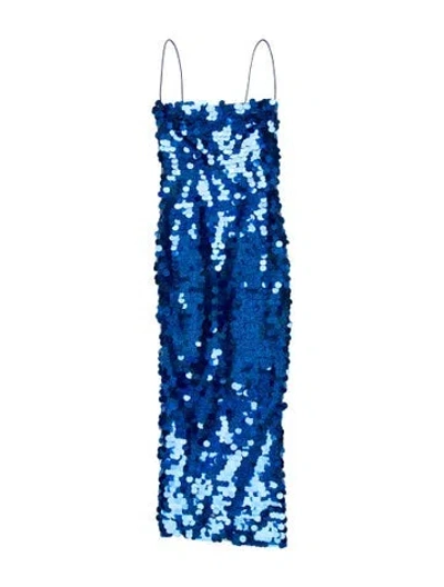 Pre-owned New Arrivals Patterned Mini Dress W/ Tags In Blue