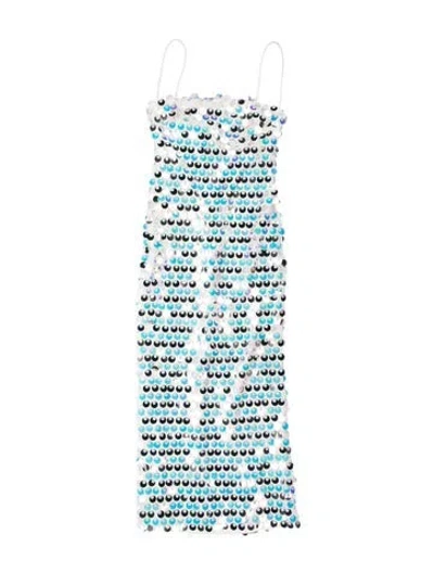 Pre-owned New Arrivals Patterned Mini Dress In White