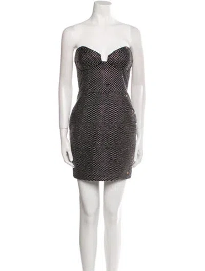Pre-owned New Arrivals Polka Dot Print Mini Dress In Multi