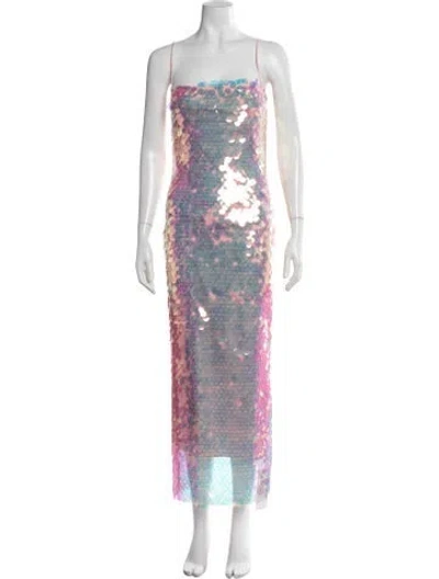 Pre-owned New Arrivals Printed Long Dress In Multicolor